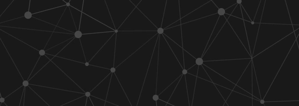 A decorative header image featuring gray networking lines across a black background.