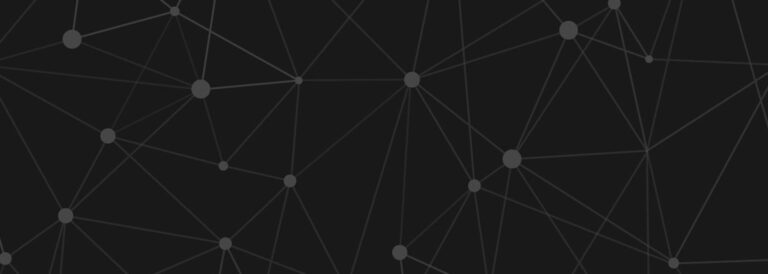 A decorative header image featuring gray networking lines across a black background.