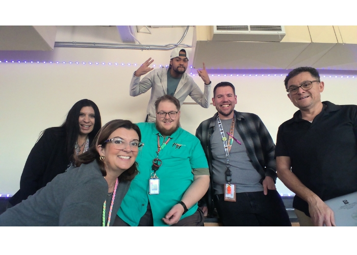 A photo of Avanti Vanderslice, Francesca Rael, Jayson Gober, Keelan O’Hea, Efrain Grijalva and Jeanie Miller. 